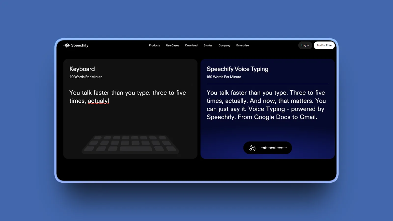 Speechify Voice Typing