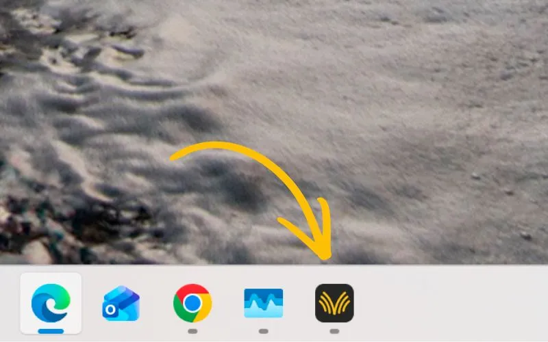 Voibe icon visible in the Windows system tray