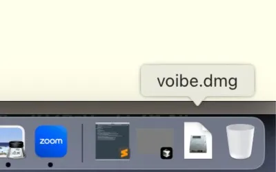 Open Voibe.dmg from Downloads