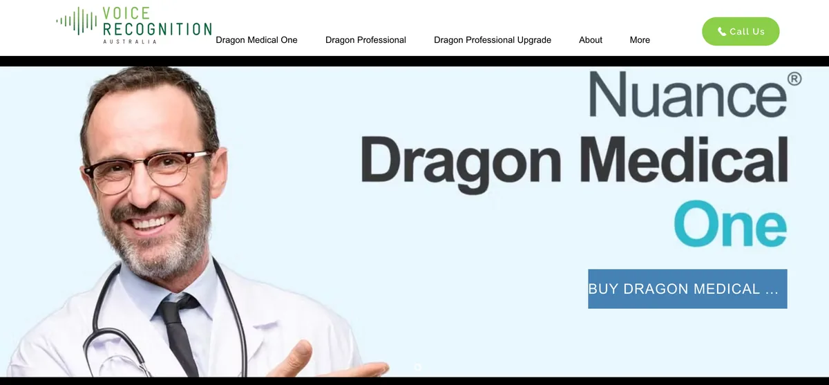 Dragon NaturallySpeaking interface — formerly the standard for medical dictation, now Windows-only